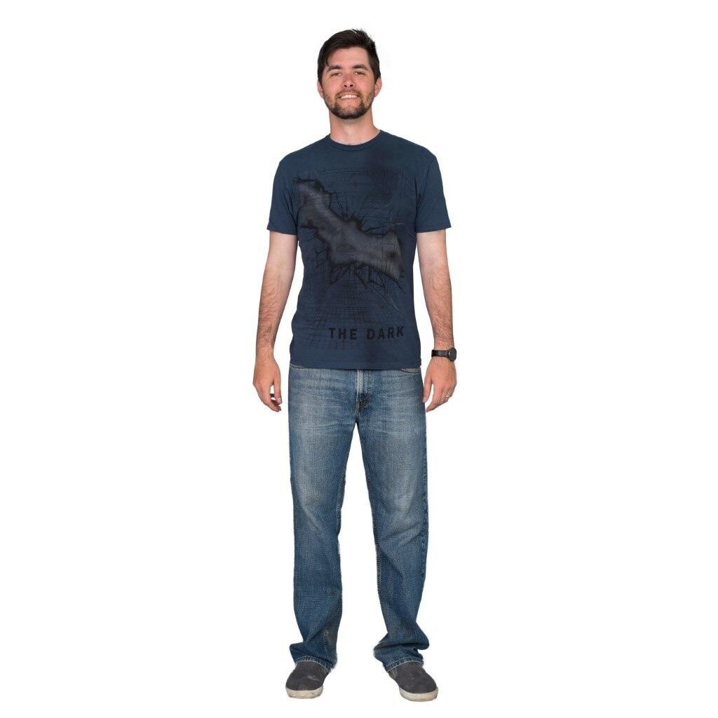 Batman Stay Tune The Dark Navy T-Shirt-tvso