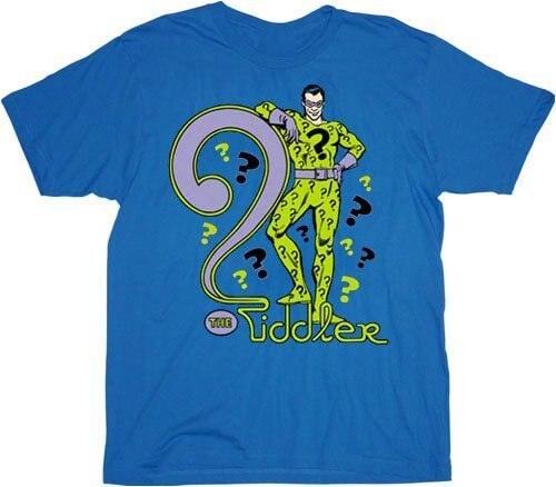 Batman The Riddler Blue T-shirt-tvso