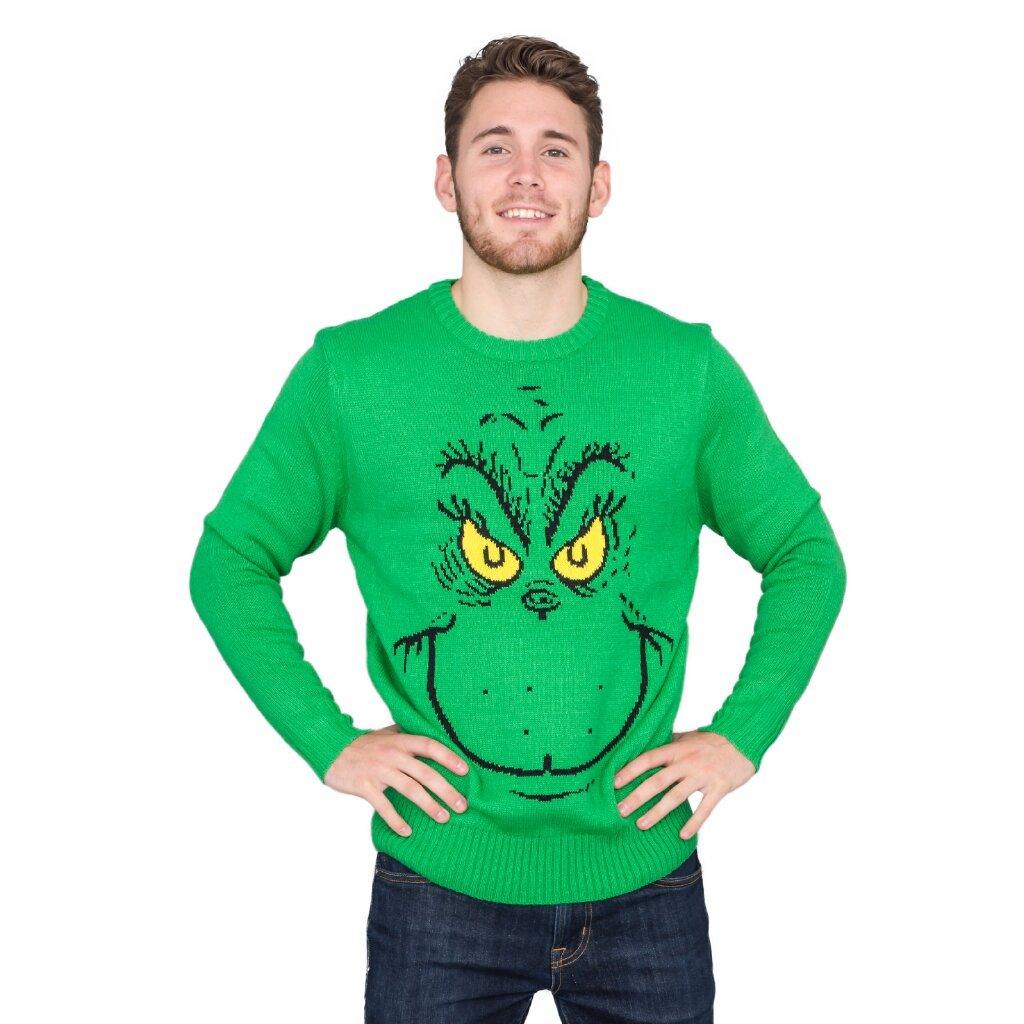 Big Face Grinch Sweater-tvso