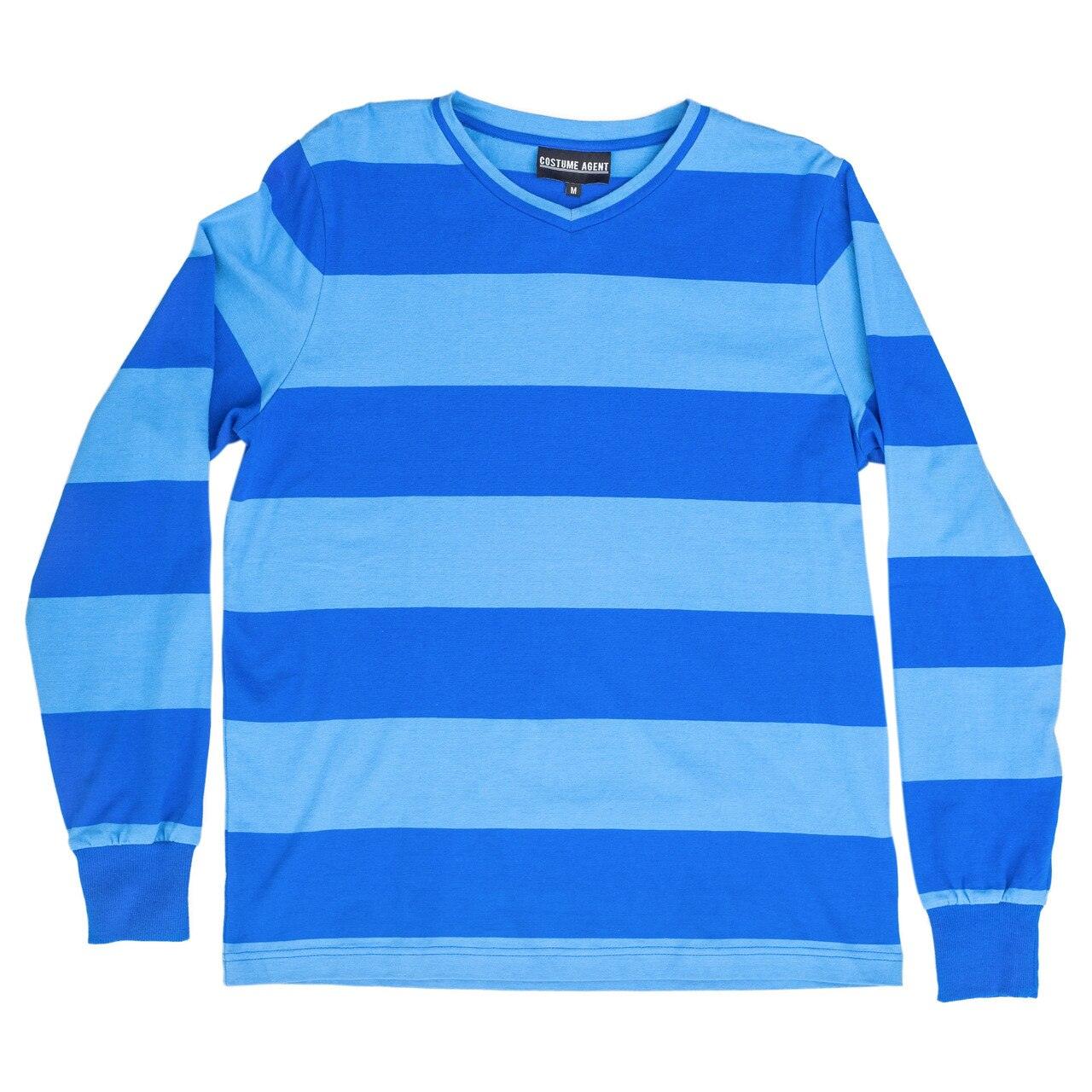 Blue and Detective Halloween Costume BLUE Striped Shirt
