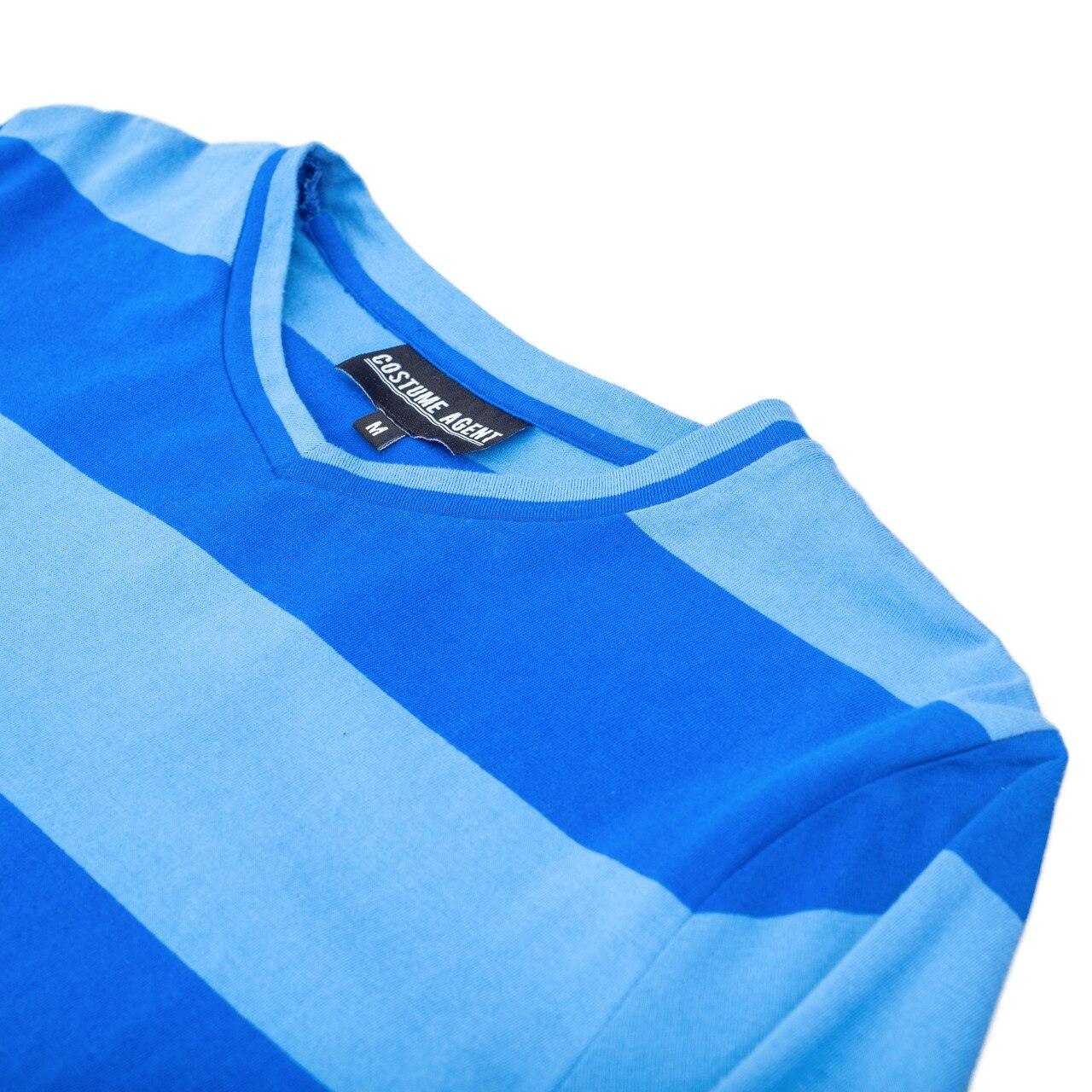 Blue and Detective Halloween Costume BLUE Striped Shirt