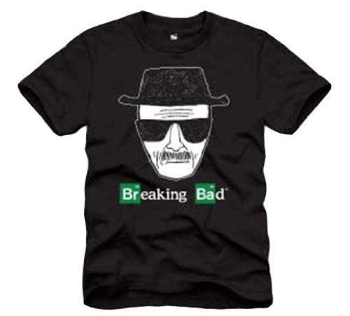Breaking Bad Walter White Heisenberg Adult Black T-shirt-tvso