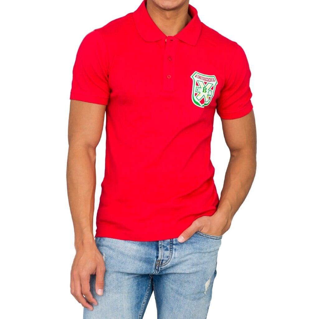 Bushwood Mens Red Polo Tee-tvso