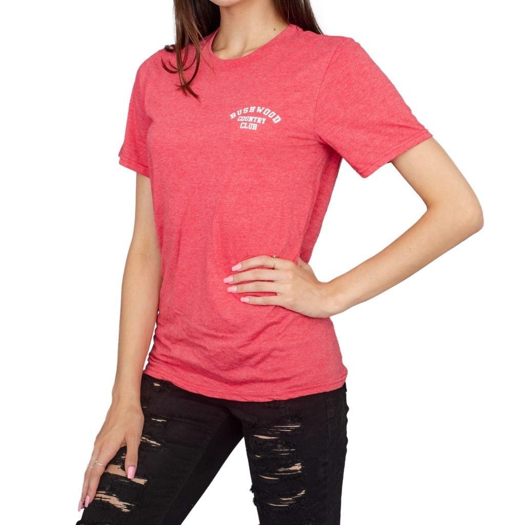 Caddyshack Bushwood Country Club Heather Red T-shirt-tvso