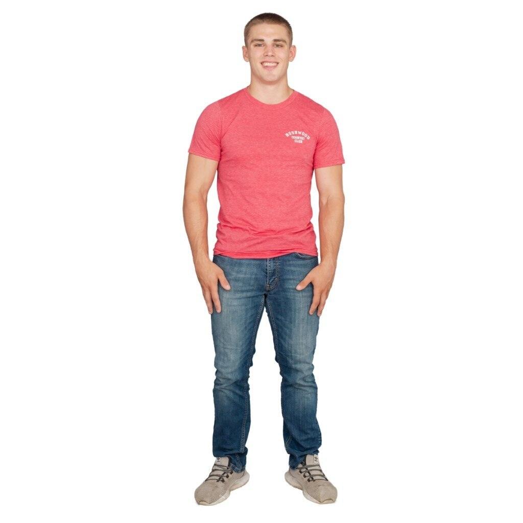 Caddyshack Bushwood Country Club Heather Red T-shirt-tvso