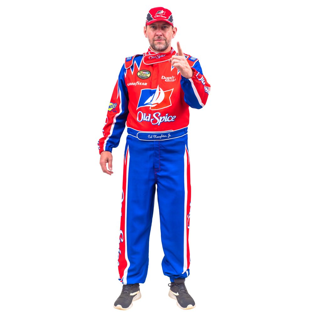 Cal Naughton Driver Deluxe Jumpsuit and Hat Halloween Costume Cosplay - TVStoreOnline