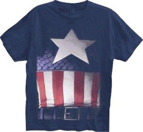 Captain America Faded Belt Print Costume T-shirt-tvso