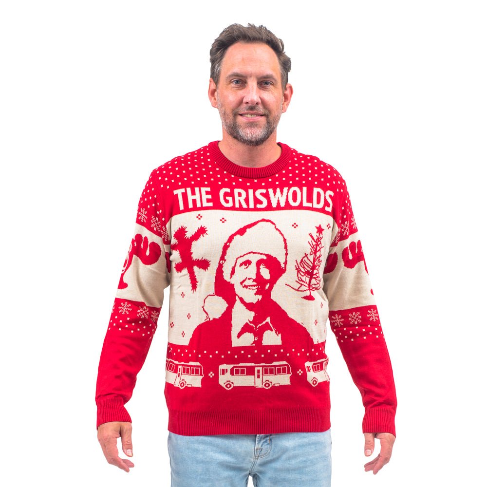 Christmas Vacation The Griswold's Threshold Clark Santa Hat Ugly Christmas Sweater - TVStoreOnline