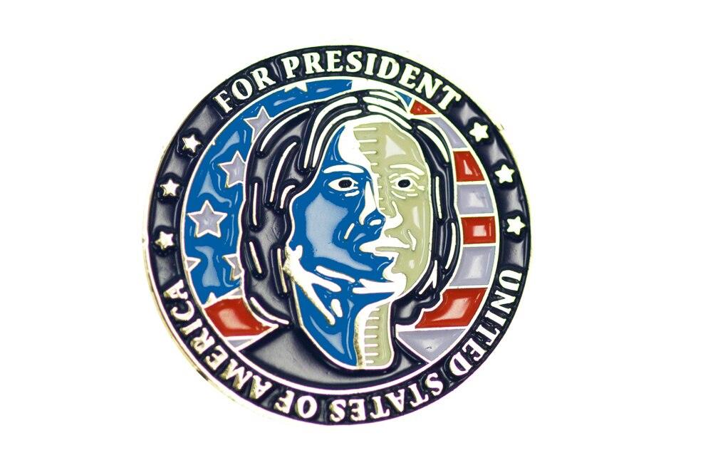 2016 Trump Clinton For President Flip Coin-tvso