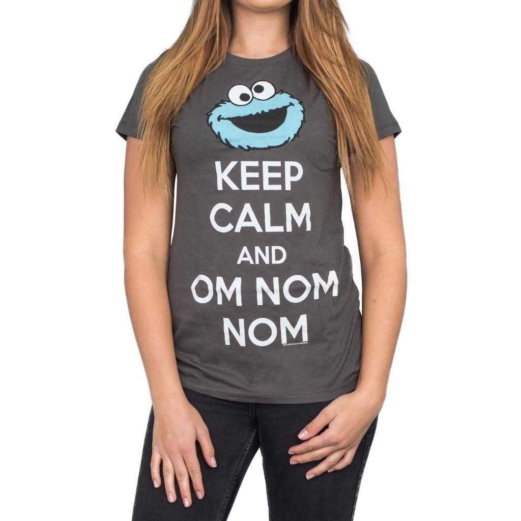 Cookie Monster Keep Calm And Om Nom Nom T-shirt-tvso