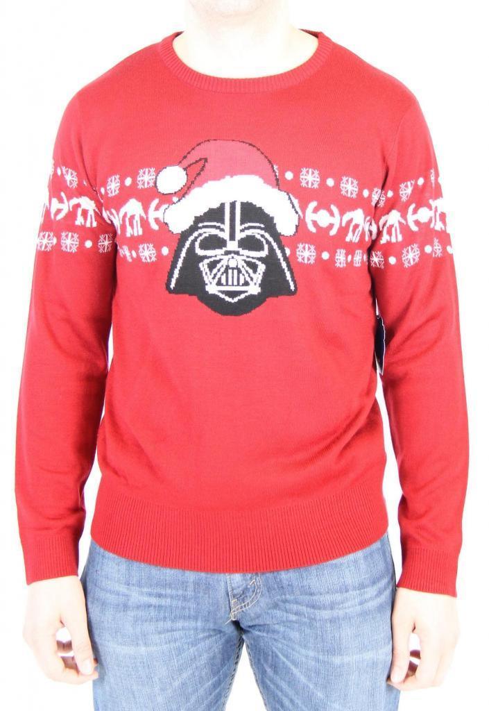Darth Vader Santa Hat Ugly Christmas Sweater-tvso