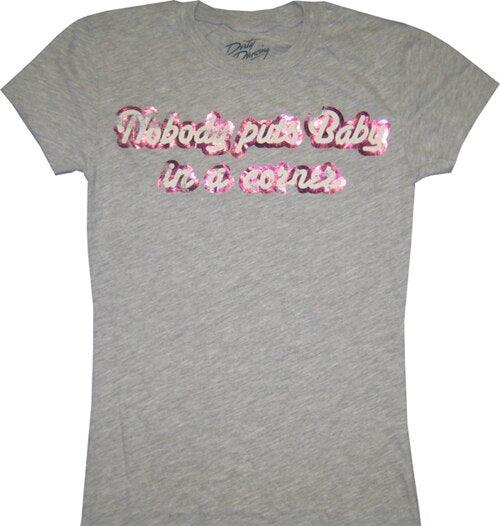 Dirty Dancing Nobody Puts Baby in a Corner Distressed T-shirt-tvso