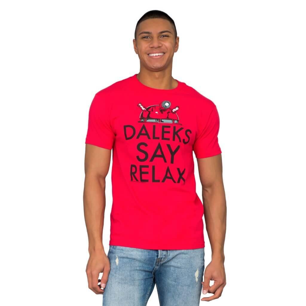 Doctor Who Daleks Say Relax T-Shirt-tvso