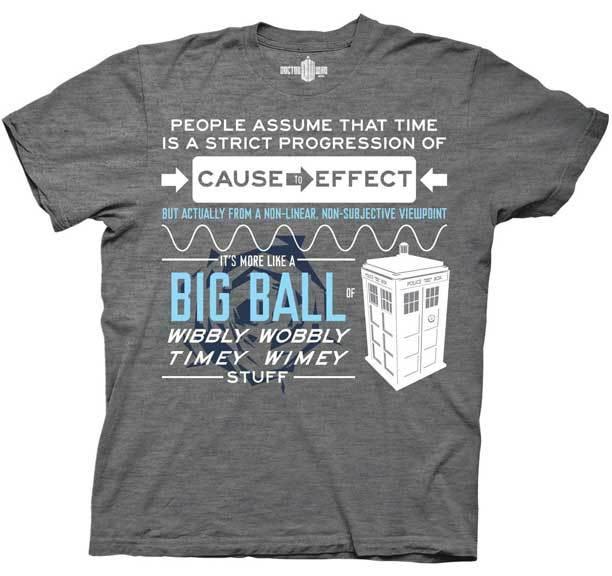 Doctor Who Wibbly Wobbly Quote T-Shirt-tvso