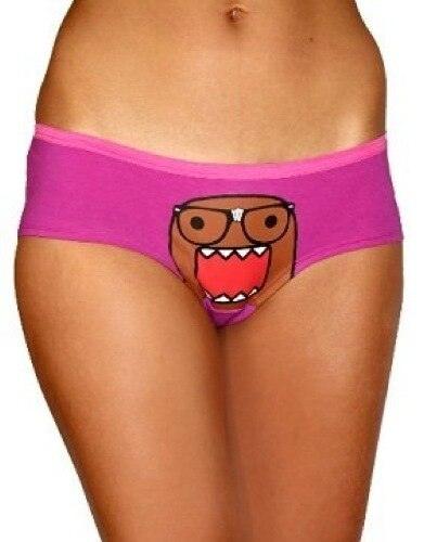 Domo Face Nerd with Glasses Purple Juniors Underwear Panty - Domo 