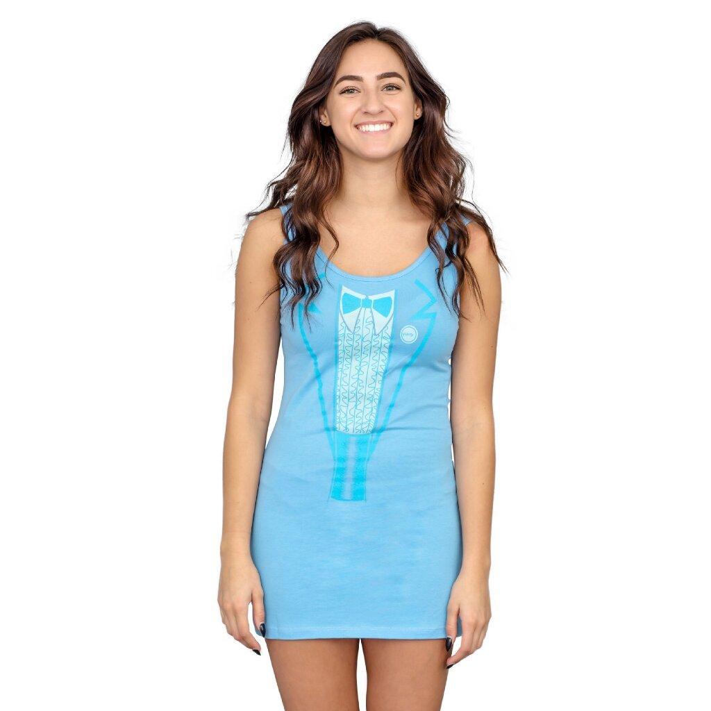 Dumb and Dumber Tuxedo Tank Dress-tvso