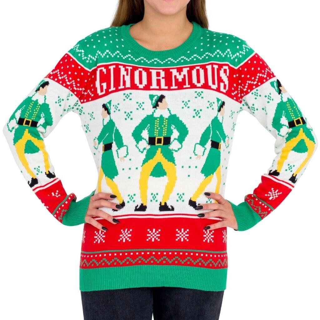 Elf Ginormous Ugly Christmas Sweater-tvso