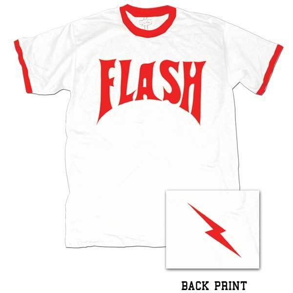 Flash Gordon Logo Red Ringer White T-shirt|TV Store Online