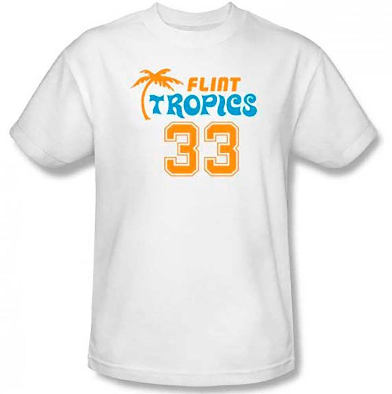Flint Tropics 33 Jackie Moon White T-Shirt-tvso