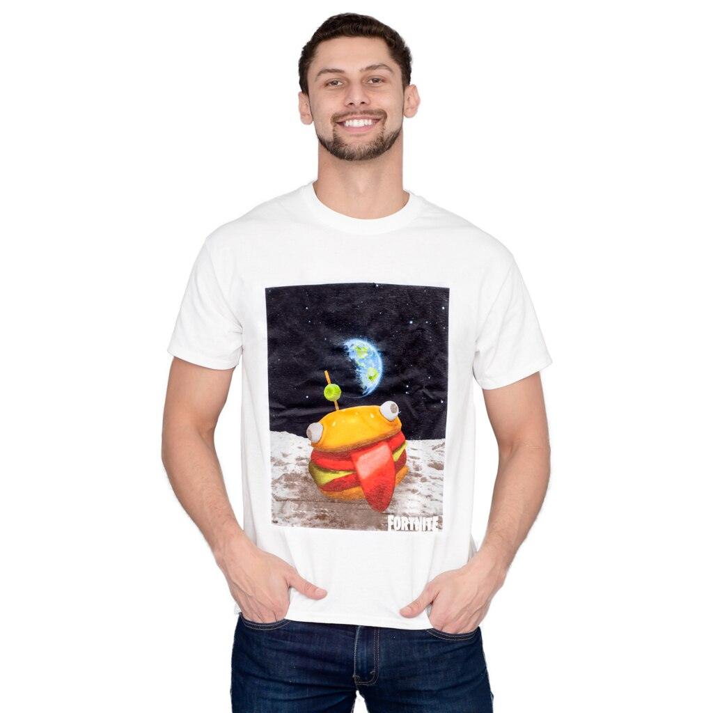 Fortnite Durrr Burger Space Adult White T-shirt-tvso