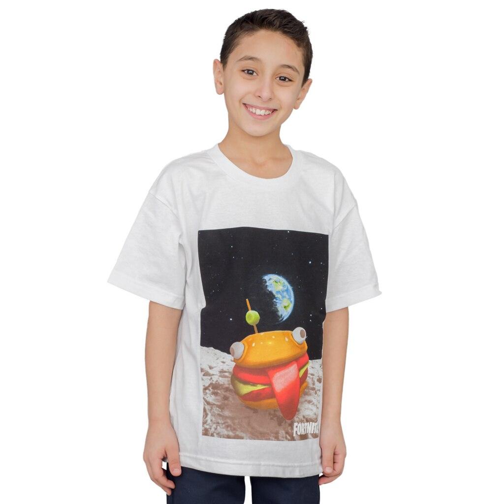 Fortnite Durrr Burger Space Youth White T-shirt - TVStoreOnline