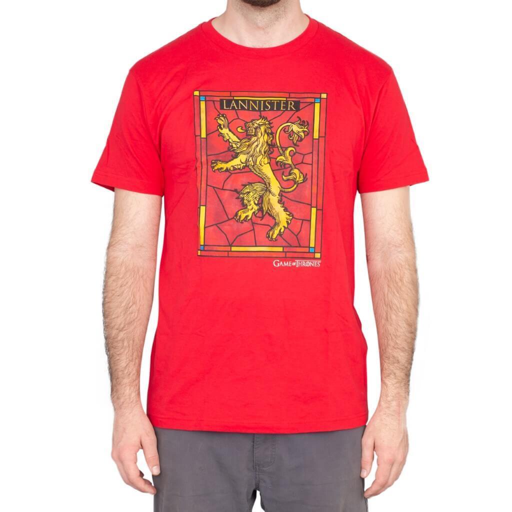 Game of Thrones House Lannister Logo Adult Red T-Shirt - Game Of