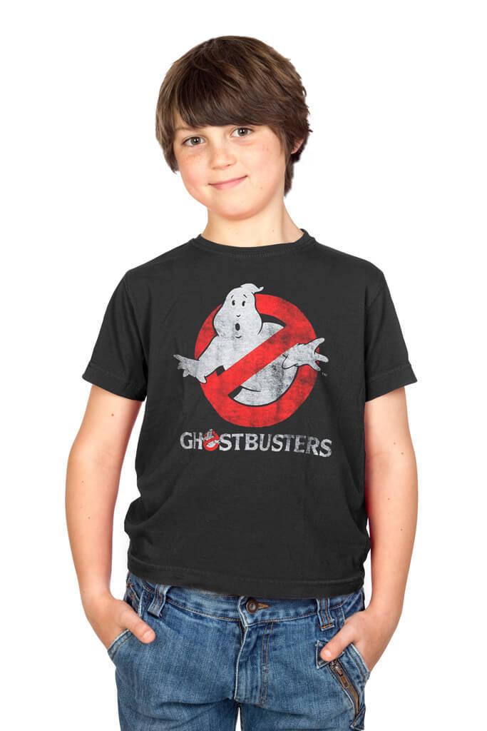 Ghostbusters Faded Logo To Go Youth T-shirt-tvso