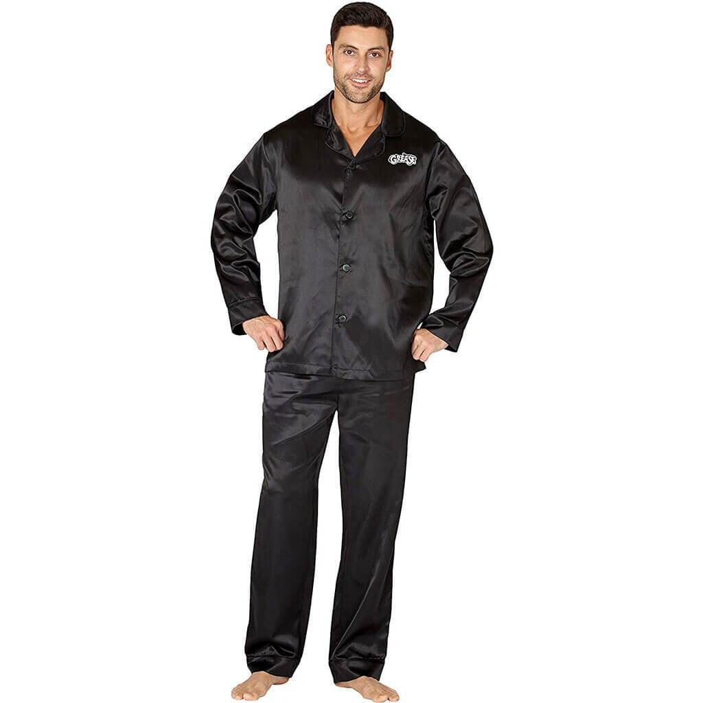 Grease Adult Black T Birds Pajama Set-tvso