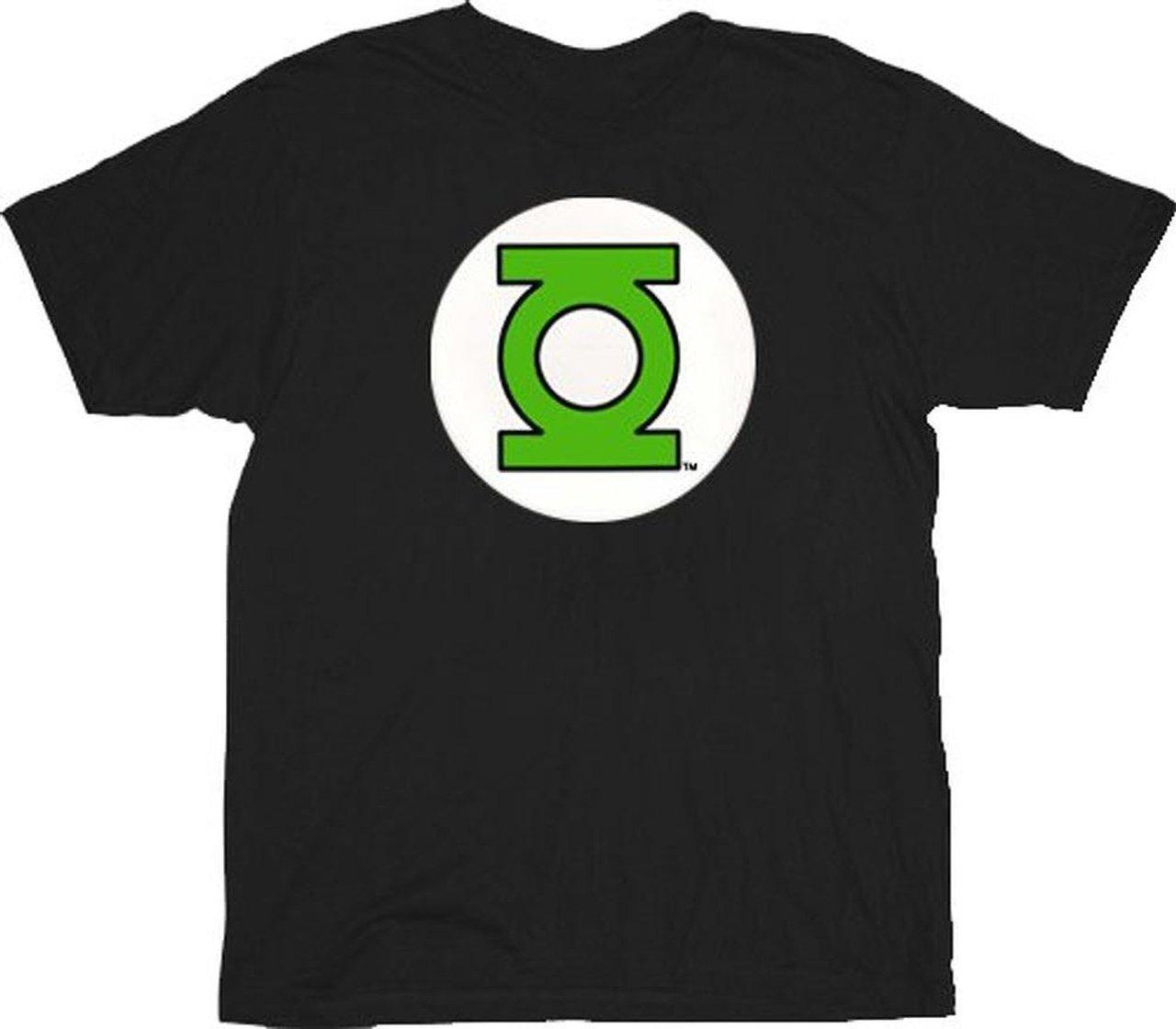 Green Lantern Logo Black Adult T-shirt-tvso
