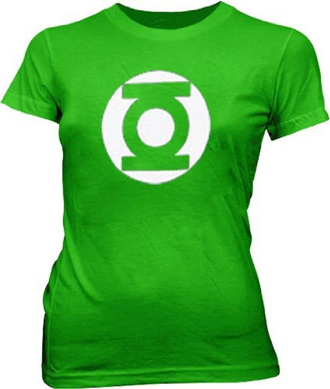 Green Lantern Logo Kelly Green Juniors T-shirt-tvso