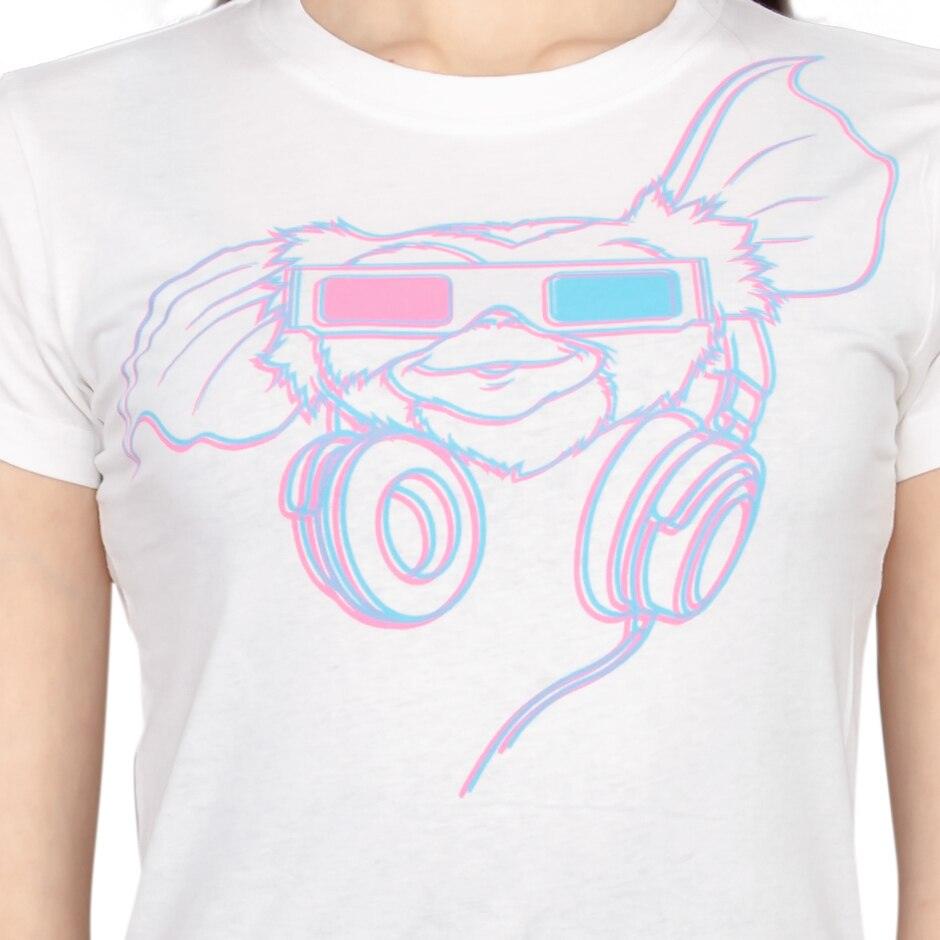 Gremlins Gizmo Headphones 3D Glasses Juniors T-Shirt-tvso