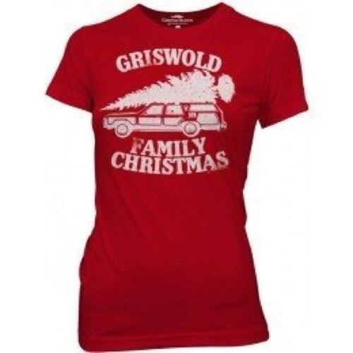 Griswold Family Christmas Red Juniors T-shirt-tvso