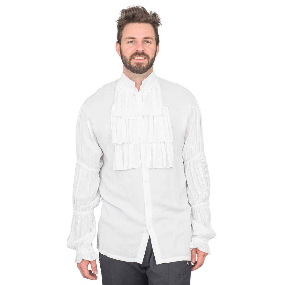 Halloween Costume Jerry Puff White Buttom Up Shirt - TVStoreOnline