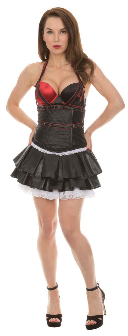 Harley Quinn Corset and Tutu Skirt Costume Set-tvso