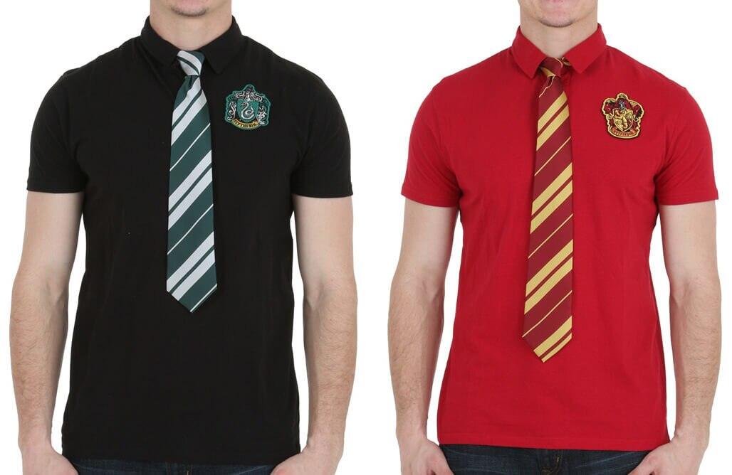 Harry Potter Hogwarts Crest Polo With Tie-tvso