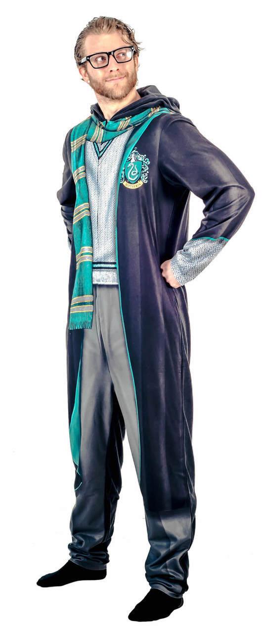 Harry Potter Slytherin Costume Pajama with Hood-tvso