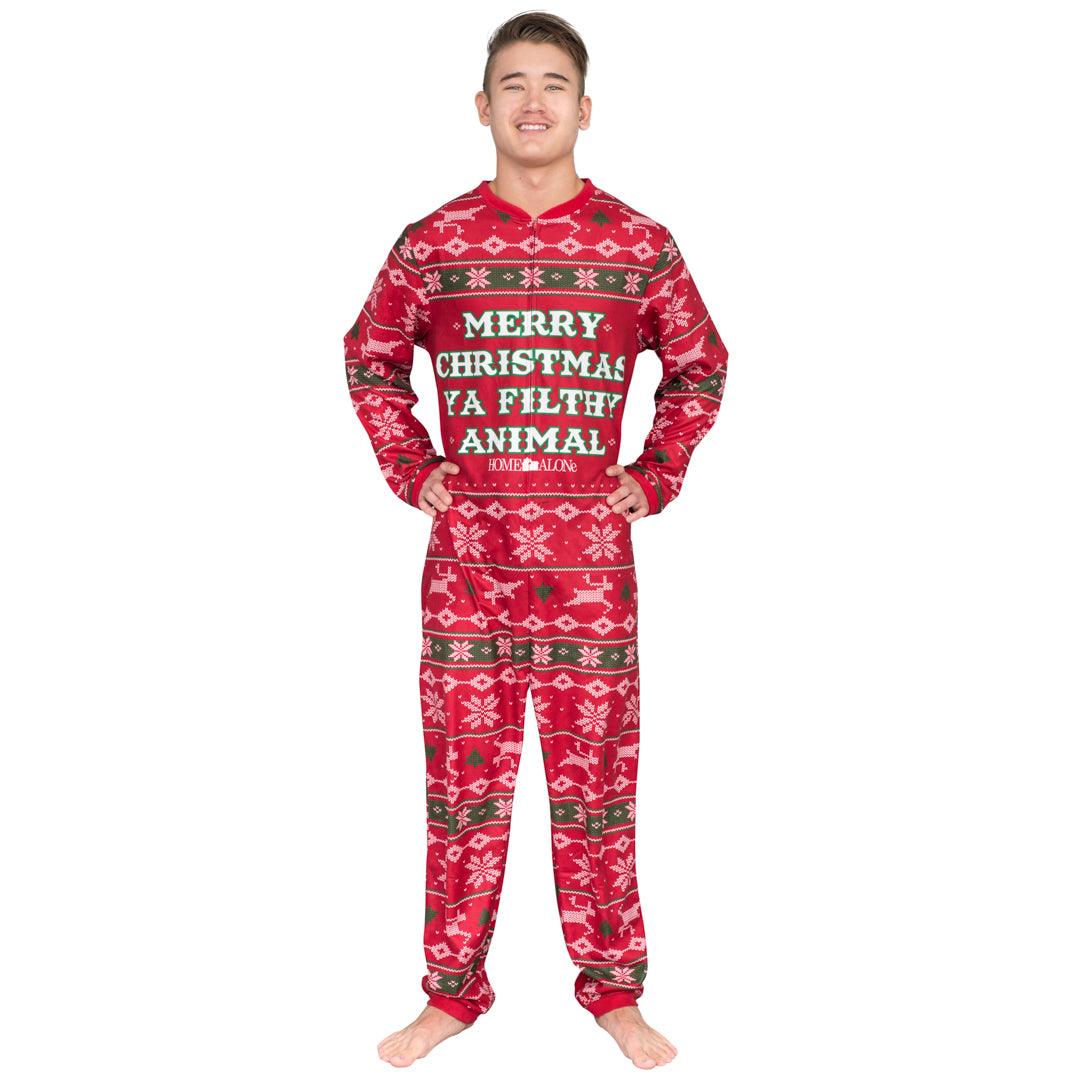 Home Alone Merry Christmas Ya Filthy Animal Pajama Union Suit - TVStoreOnline