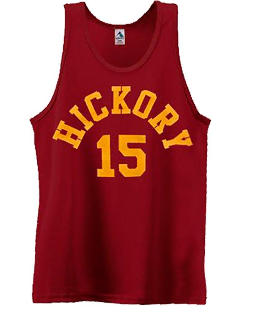 Hoosiers Hickory High School Burgundy Jersey Tank Top Halloween Cosplay Costume - TVStoreOnline
