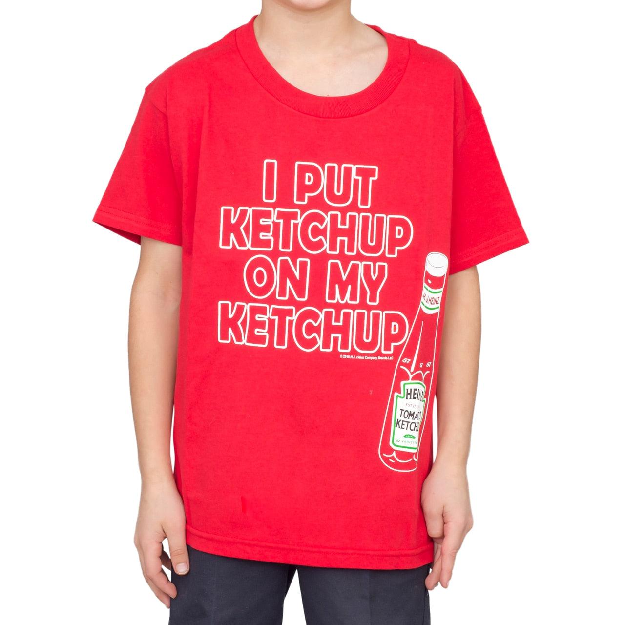 I Put Ketchup on My Ketchup Youth T-shirt-tvso
