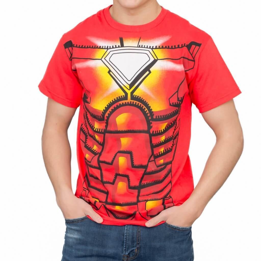 Iron Man Red Costume T-shirt-tvso