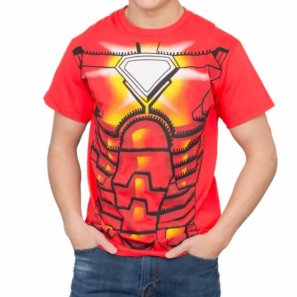 Iron Man Red Costume T-shirt-tvso