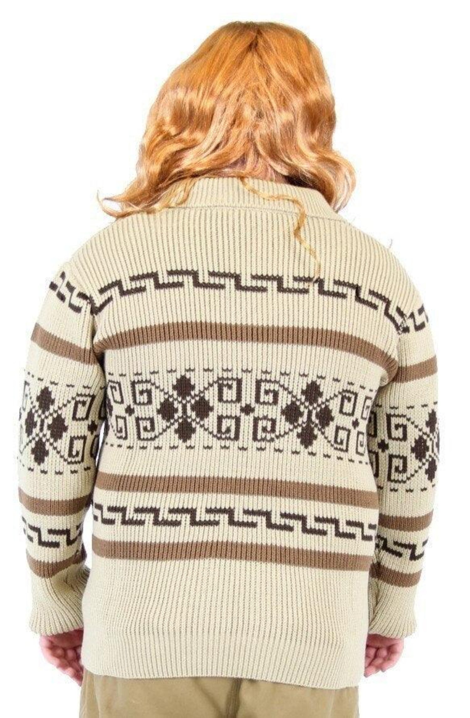 Jeffrey The Dude Zip Up Costume Cardigan Sweater-tvso