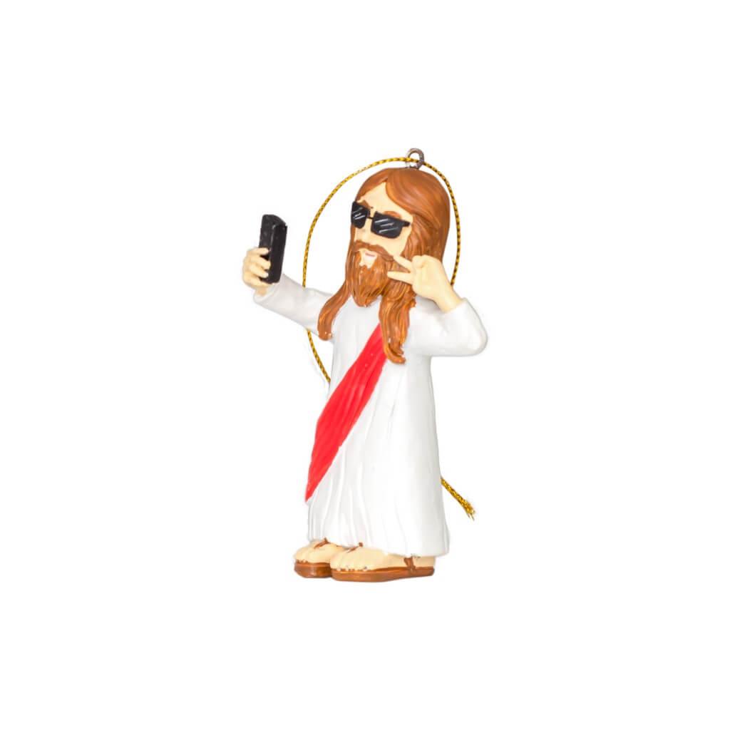 Jesus Taking Selfie Christmas Tree Ornament Decoration 3