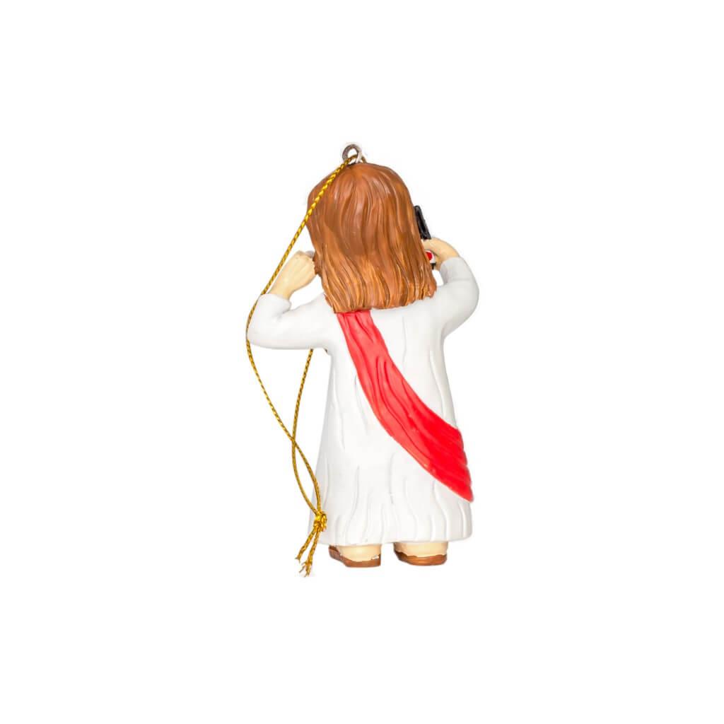Jesus Taking Selfie Christmas Tree Ornament Decoration 1