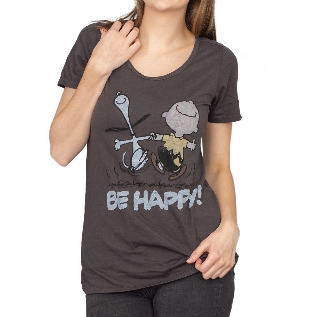 Junk Food Peanuts Be Happy T-Shirt-tvso