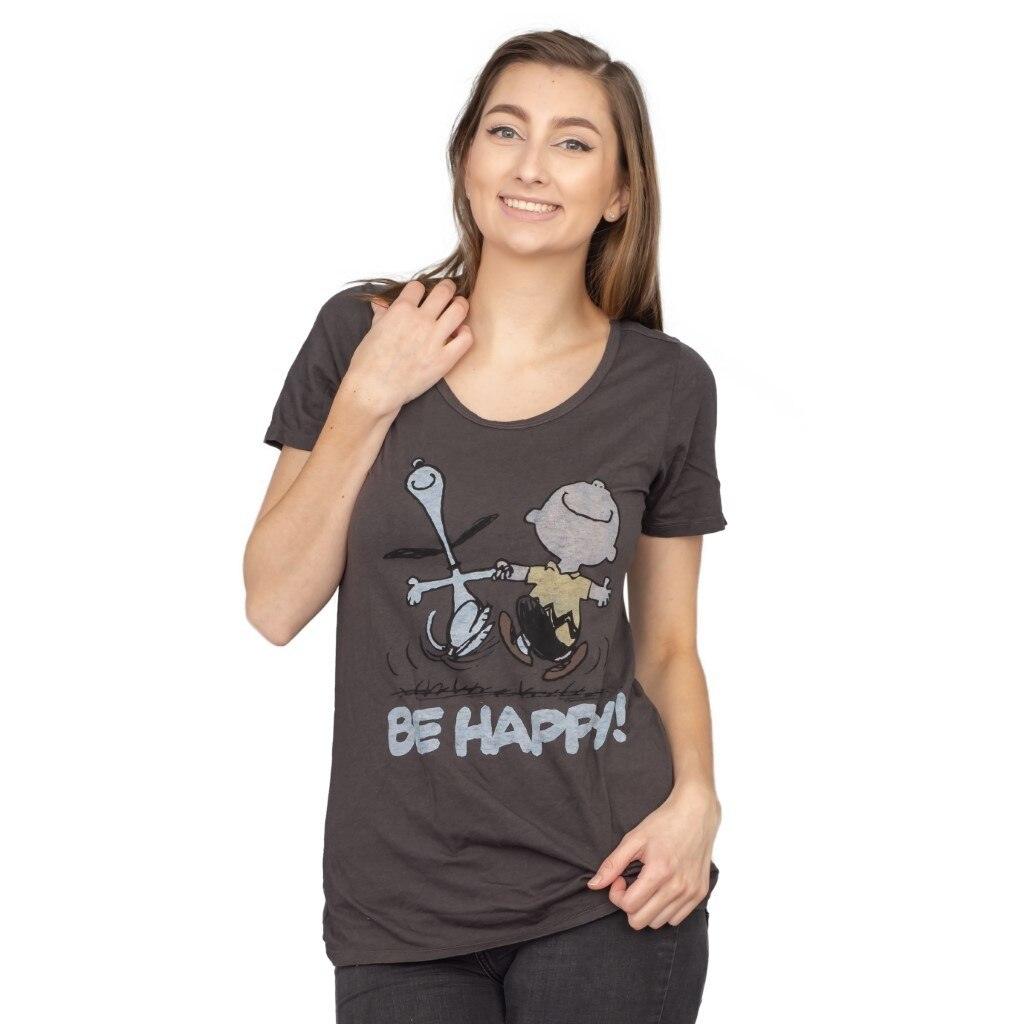 Junk Food Peanuts Be Happy T-Shirt-tvso