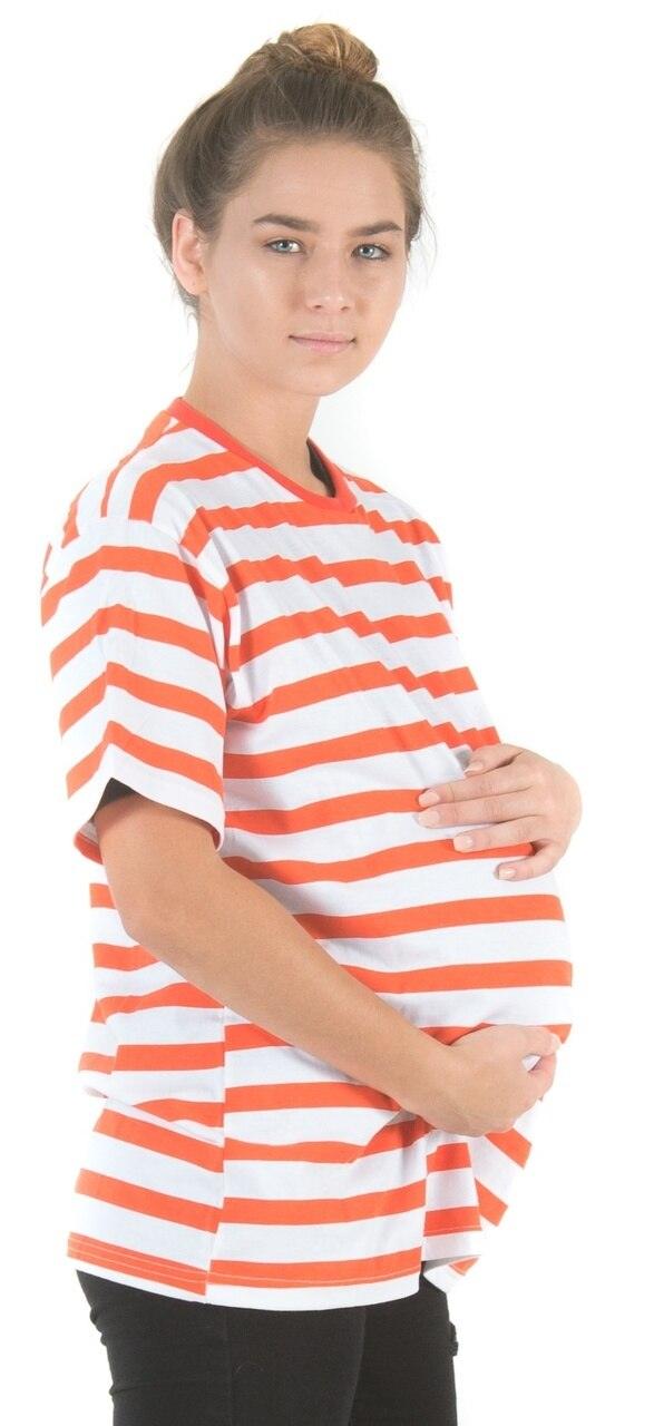 Juno Orange and White Pregnant Impersonation T-Shirt-tvso