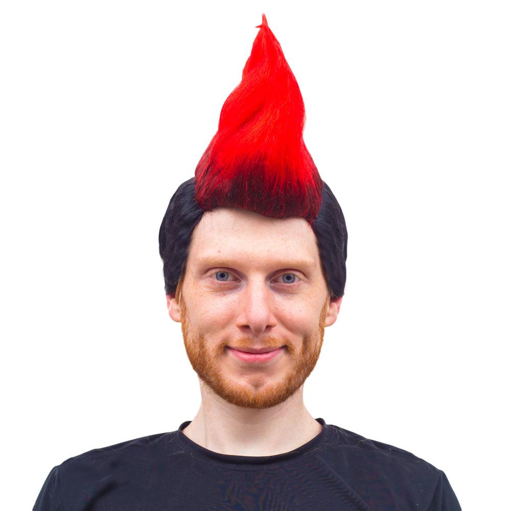 Karate Cobra Mohawk Halloween Costume Blue or Red Wig Cosplay - TVStoreOnline