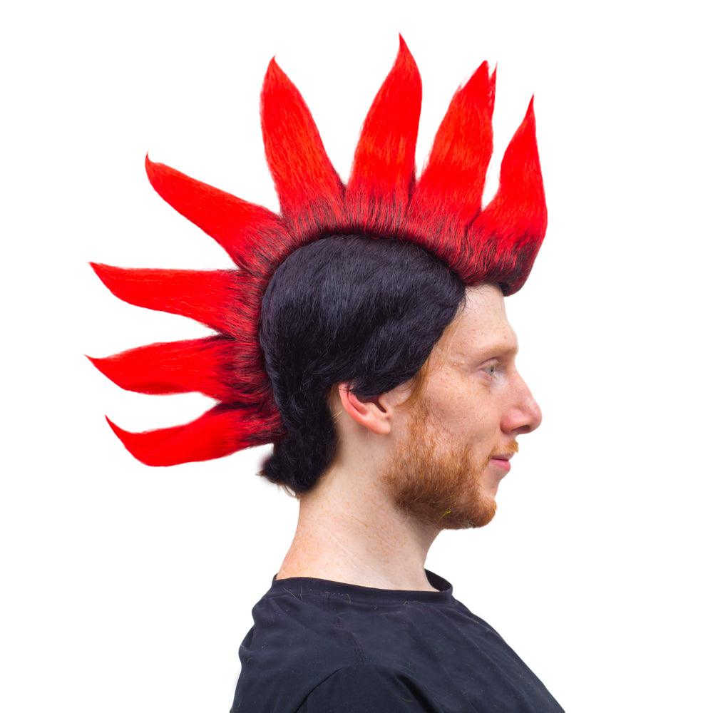 Karate Cobra Mohawk Halloween Costume Blue or Red Wig Cosplay - TVStoreOnline