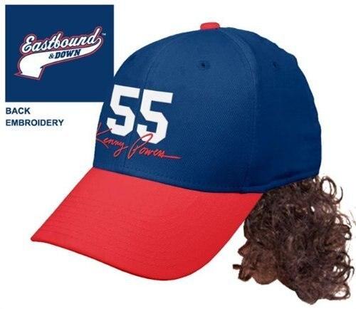 Kenny Powers 55 Baselball Cap Hat With Mullet Wig-tvso